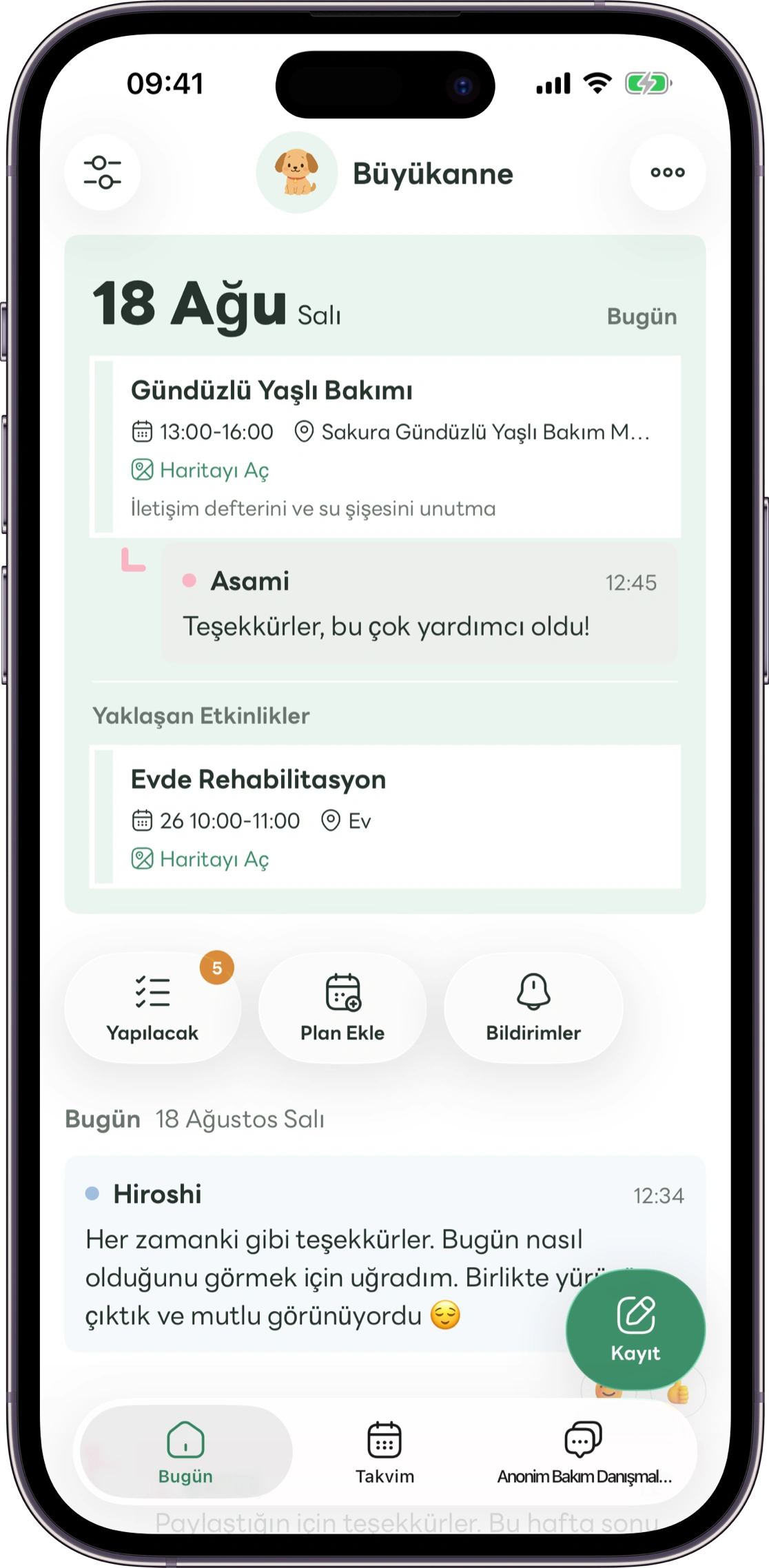 Carez ana ekran maketi